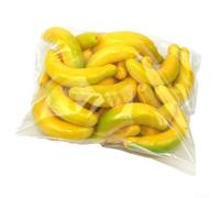 Lot de 10 fruits artificiels décoratifs réalistes en plastique pour table de cuisine, décoration d'intérieur, fête et arrangements de bricolage (banane)