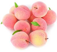 Lot de 10 fruits artificiels, simulation réaliste de pêche pour décoration de maison, cuisine