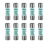 Lot de 10 fusibles, cylindrique 14 x 51 mm, 500 V 40 A, industriel et civil, utilisation aM, protection courants d'appel, moteurs, transformateurs, en céramique, stéatite, puissance interruption 80KA