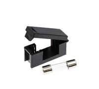 Lot de 10 fusibles en verre noir B/L/X-A 5 x 20 mm, tube de fixation 5 x 20 mm, porte-fusible for circuit imprimé 5 x 20 mm(8A)