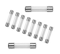 Lot de 10 fusibles T3AL250V 6 x 30 mm 3 A 250 V en verre à action lente 3 A