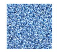 Lot de 10 g de rocailles Toho Seed Perads, bleu Ceylan denim (#917), 11/0 (taille 2,2 mm), trou 0,8 mm, bleu, 11/0 (bleu)