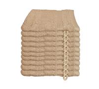 Lot de 10 gants de toilette Julie Julsen - Doux et absorbants - Disponible en de nombreuses couleurs - 15 x 21 cm - 500 g/m² - Certifié Öko-Tex, Coton, beige, 15 cm x 21 cm