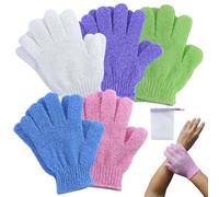 Lot de 10 gants exfoliants de couleur bonbon pour le corps et le visage - Gants exfoliants pour femme - Pour douche, spa et massage