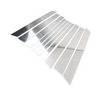 Lot de 10 Garnitures décoratives argentées pour Pilier de Voiture, Porte, fenêtre pour Land Rover Range Rover HSE 2002-2012