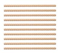 Lot de 10 garnitures décoratives en bois brut 3D - Garnitures décoratives en bois perlé, moulure en bois | Bandes de perles en bois pour projet de planche, porte, meubles