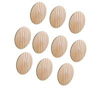 Lot de 10 - gedotec® Capuchons Minifix Bois de perçage Ø 35 mm - en pin Massif Naturel - Totale 38 mm de diamètre - Embouts Rond pour répondre