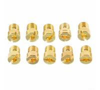 Lot de 10 gicleurs principaux pour carburateur Simson Spatz Schwalbe avec buse d'étau de 5 mm, pièces de rechange M5 19 et 21 mm compatibles