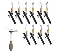 Lot de 10 glisseurs de poids pour pêche à l'eau salée, aux poissons, aux esturgeons, aux chats