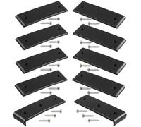 Lot de 10 glissières superposées en ABS 7,6 x 25,4 cm pour ponton, bateaux, jet-skis et autres bateaux non peints