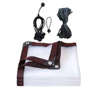 Lot de 10 globes élastiques et corde de 5 mètres en polyéthylène imperméable pour la sécurité de la cage d'animaux en extérieur et un abri solide, léger, portable, imperméable, couverture pour enclos