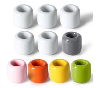 Lot de 10 Gobelets à Bougies - Mini Bougeoirs en Céramique, Parfumés, Simples et en Colonne - Décoration