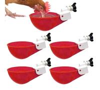 Lot de 10 gobelets à eau pour poulet - Gobelet à eau pour poulet - Gobelet à eau agricole pour poulet et caille - Vous n'avez pas besoin de remplir constamment les poules