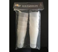 BeerUp Gobelets 25 cl Transparent – Lot de 10