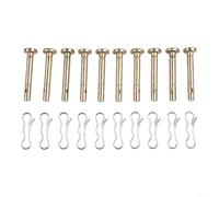 Lot de 10 goupilles de cisaillement 738-04155 pour souffleuse à neige Craftsman conçues pour se casser avant que la boîte de vitesses ou l'arbre de tarière ne subisse des dommages