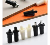 Lot de 10 goupilles de rechange avec axe central à ressort pour persiennes pour réparation de portes et volets dans des applications résidentielles (ABS blanc)