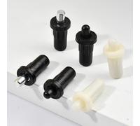 Lot de 10 goupilles de rechange avec axe central à ressort pour persiennes pour réparation de portes et volets dans un usage résidentiel (fer noir)