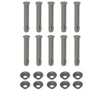 Lot de 10 goupilles et joints de rechange pour équipement de piscine 65 mm pour cadre en acier
