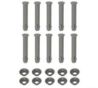 Lot de 10 goupilles et joints de rechange pour piscines en acier, parfaits pour un entretien efficace de la piscine