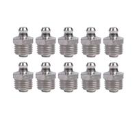 Lot de 10 graisseurs hydrauliques, accessoires hydrauliques, graisseurs droits avec filetage extérieur pour appareils mécaniques, voitures, motos (M13 x 1,5)