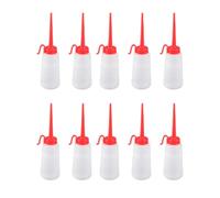 Lot de 10 graisseurs pour machine coudre, bouteille d'huile de 160 ml, machine à coudre avec pointe longue coudée, distributeur d'huile en plastique double aiguille, accessoires