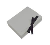Lot de 10 grandes boîtes en carton faites à la main pour demoiselle d'honneur, fête d'anniversaire, cadeaux (blanc, 18 x 12 x 4 cm)