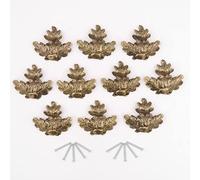 Lot de 10 grandes feuilles de chêne avec filetage et vis pour armes à feu Gewaff