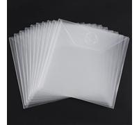 Lot de 10 grandes pochettes de rangement en plastique transparent pour matrices de découpe, pochoirs, cartes de fond, albums, loisirs créatifs, scrapbooking, loisirs créatifs