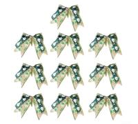 Lot de 10 grands nœuds de Noël de 15 cm pour décoration d'arbre (C)