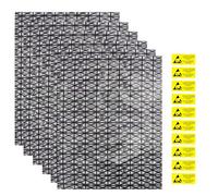 Lot de 10 grands sacs antistatiques avec autocollant antistatique, 30 x 40 cm, sacs ESD ouverts, sacs antistatiques pour carte mère, cartes graphiques et disques durs