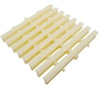 Lot de 10 grilles de piscine en plastique durable - 20 cm de couverture de canal de drainage pour une protection efficace contre les débordements dans les trottoirs, les balcons et les douches