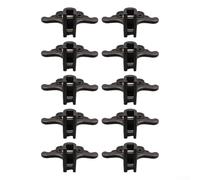 Lot de 10 grilles pare-neige pour toits métalliques en plastique, bouchons de neige, prévention des avalanches et prévention des chutes de neige, 114,8 x 61,8 mm