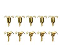 Lot de 10 guides de cordes vintage en métal pour guitare - Amélioration de la précision de l'accordage - Ajusteurs de tension