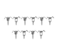 Lot de 10 guides de cordes vintage en métal pour guitare - Amélioration de la précision de l'accordage - Ajusteurs de tension