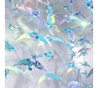 Lot de 10 guirlandes à suspendre pour décoration de fête irisée - Pour mariage, anniversaire, décoration rustique - Pour décoration de chambre d'enfant - Pour sapin de Noël