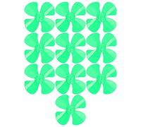 Lot de 10 hélices à 4 pales de 40 mm pour Voiture radiocommandée à Monter soi-même, Trou intérieur de 2 mm en Plastique ABS, Petit Accessoire à Vent Fort, Lames de Rechange (Verte)