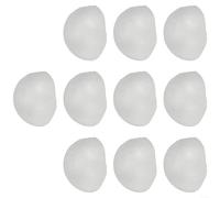 Lot de 10 hémisphères vierges avec boules en mousse de polystyrène pour projets de bricolage et d'apprentissage (5 cm)