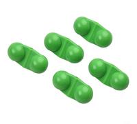 Lot de 10 hochets de pêche en ligne pour poisson-chat avec perles d'attraction doubles pour augmenter le taux de capture (vert)
