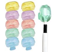 Lot de 10 housses de brosse à dents pour ranger la brosse à dents, housses de brosse à dents de voyage, compatible avec la brosse à dents manuelle et la brosse à dents électrique (couleur aléatoire)