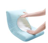 Lot de 10 housses de coussin jetables épaisses et douces, housses de coussin portables lisses, anti-plis (bleu)