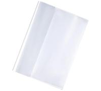 Lot de 10 housses de livre d'exercices transparentes A4 - Couverture de protection de livre | Couverture de protection pour carnet de notes | Couvertures de livre en plastique épais réutilisables et