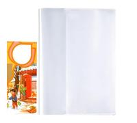 Lot de 10 housses de protection transparentes réutilisables pour livres, manuels scolaires, livres de référence