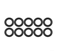 Lot de 10 œillets auto-bloquants en résine plastique avec intérieur réglable 15 mm et extérieur 28 mm pour une utilisation à la main comme alternative à œillets métalliques (noir)