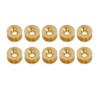 Lot de 10 œillets de rechange en laiton pour débroussailleuse Diamètre extérieur 14 mm Diamètre intérieur 4,3 mm Composant métallique