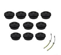 Lot de 10 œillets de réservoir de carburant pour débroussailleuse, débroussailleuse, système de carburant, assemblage avec double trou, montage de 21,5 mm