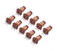 Lot de 10 inducteurs à noyau de ferrite haute fréquence réglable 0,6 uH-1,7 uhs 12T type enfichable pour ordinateurs, équipements audio, disques durs, photocopieurs et télécopieurs