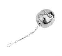 Lot de 10 infuseurs à thé en acier inoxydable avec filtre à mailles fines pour thé en vrac Design ovale avec crochet de chaîne étendue