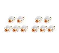 Lot de 10 inserts BNC Keystone pour câbles BNC, prise murale, insert BNC, adaptateur F/F SDI Keystone avec prise TV