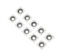 Lot de 10 inserts carrés droits en carbure de tungstène de 11 x 11 x 2,5 mm, biseautés à 30° pour raboteuse, défonceuse, bois dur MDF, lames de rechange R50 R150