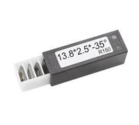 Lot de 10 inserts carrés indexables en carbure de tungstène de 13,8 mm pour tour à bois, outils de tournage avec 4 bords coupants, longue durée de vie pour projets de bricolage du bois